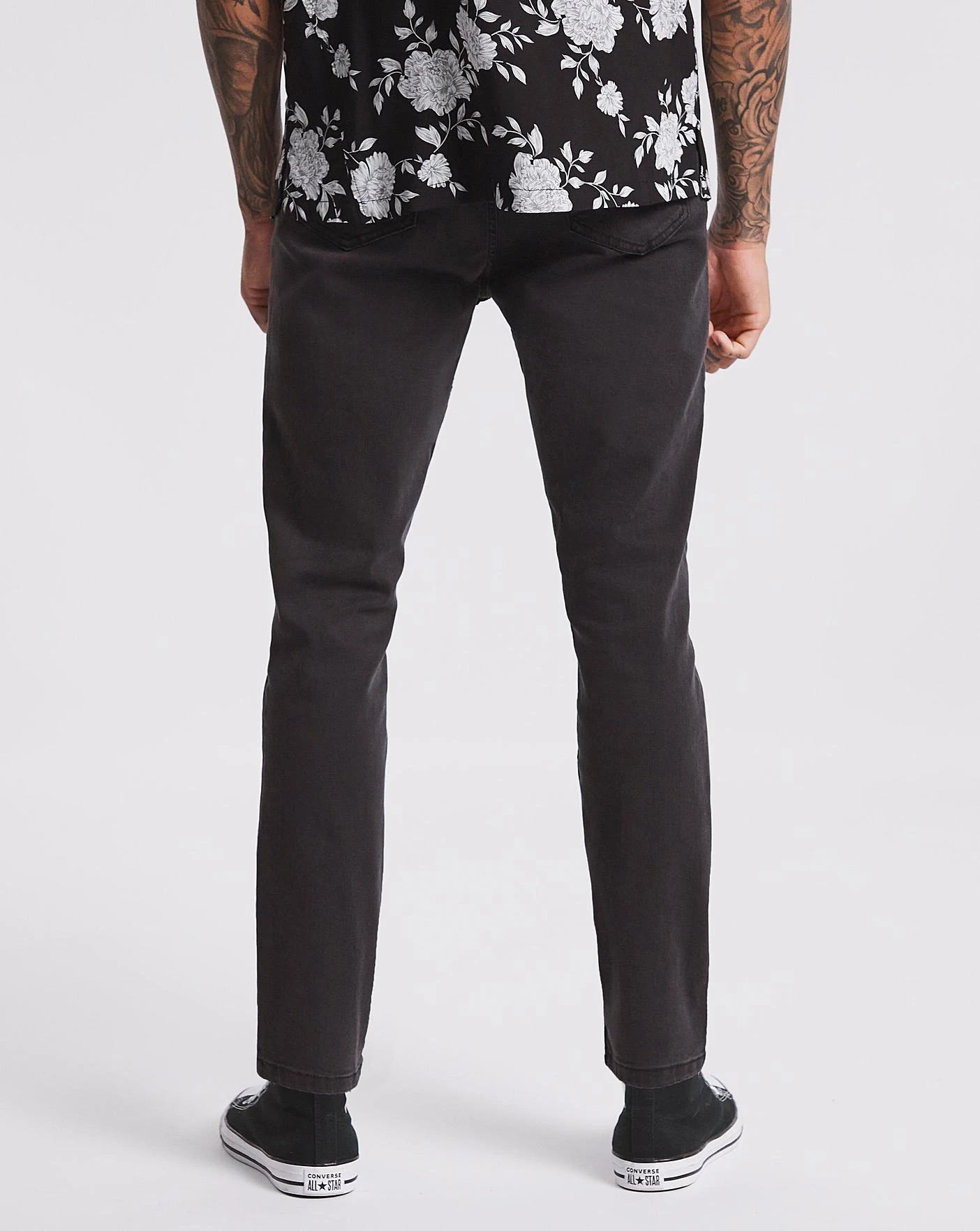 Black Wash Skinny Fit Stretch Jeans| Black Wash 4 Black Wash Skinny Fit Stretch Jeans| Black Wash - Image 4