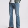 Light Stonewash Bootcut Fit Stretch Jeans| Light Stonewash