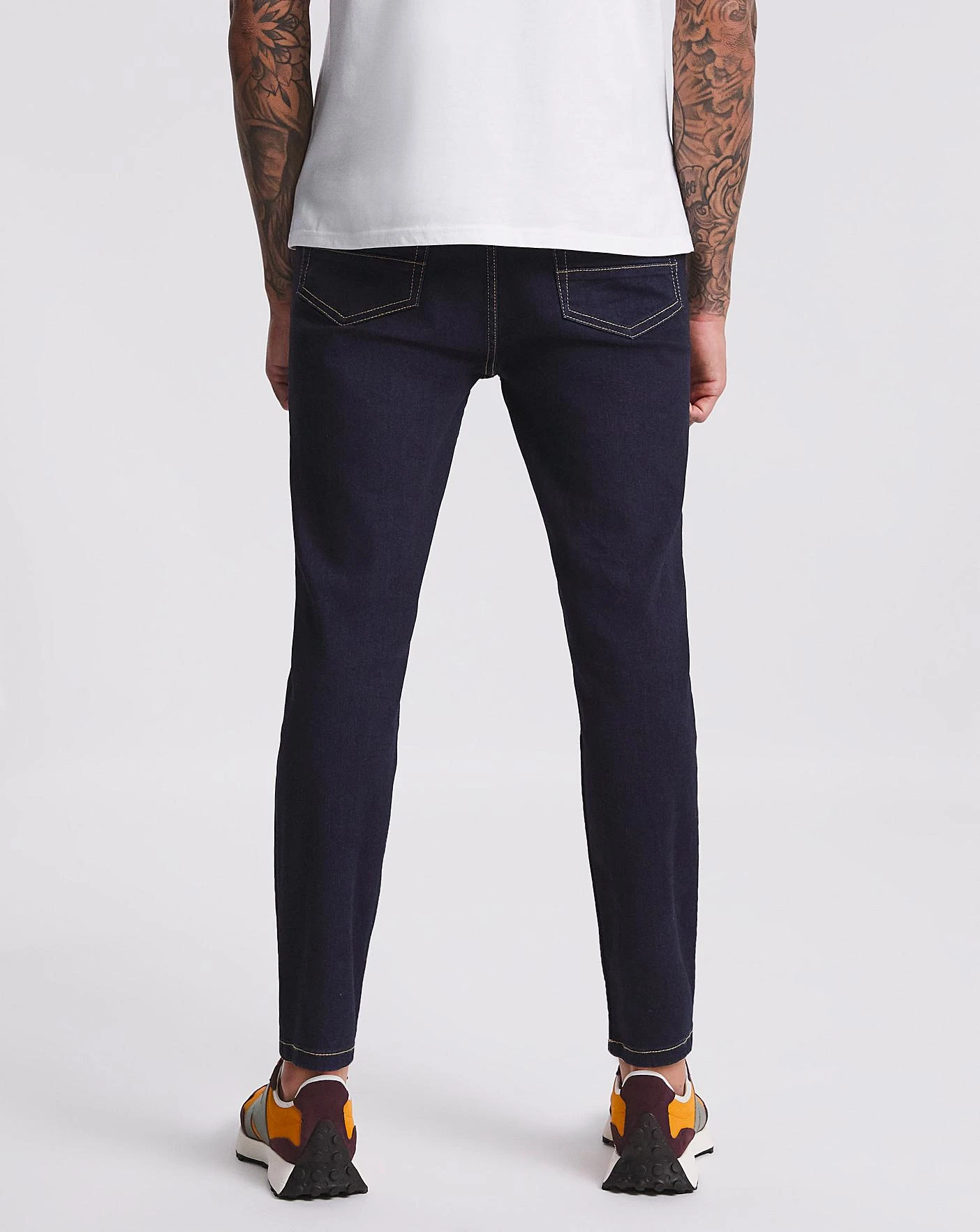 Rinse Wash Skinny Fit Stretch Jeans| Rinse Wash 6 Rinse Wash Skinny Fit Stretch Jeans| Rinse Wash - Image 6