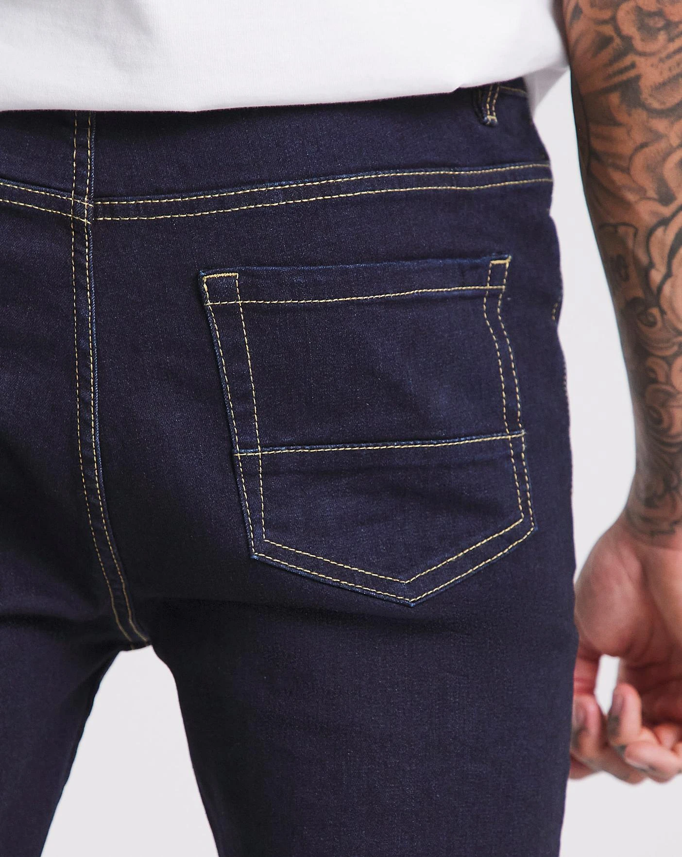 Rinse Wash Skinny Fit Stretch Jeans| Rinse Wash 2 Rinse Wash Skinny Fit Stretch Jeans| Rinse Wash - Image 2