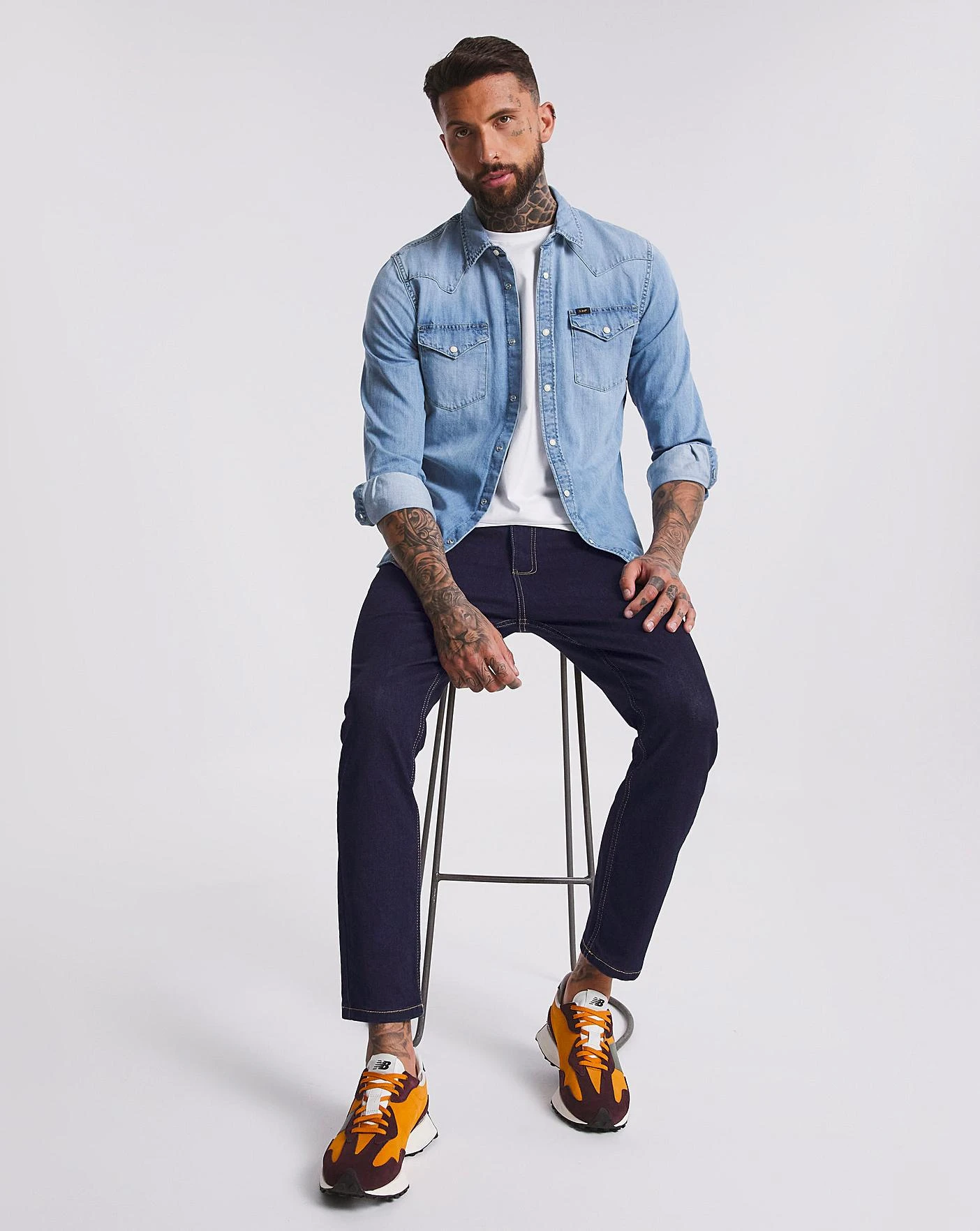 Rinse Wash Skinny Fit Stretch Jeans| Rinse Wash 5 Rinse Wash Skinny Fit Stretch Jeans| Rinse Wash - Image 5