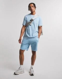 Pique Garment Dyed T-shirt Long| Blue -Wear Lusty Sales Store w08oc061746w