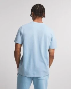 Pique Garment Dyed T-shirt Long| Blue -Wear Lusty Sales Store w08oc061748w