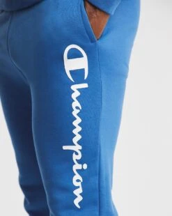 Champion Large Logo Rib Cuff Pant| Blue -Wear Lusty Sales Store w08oi519759w