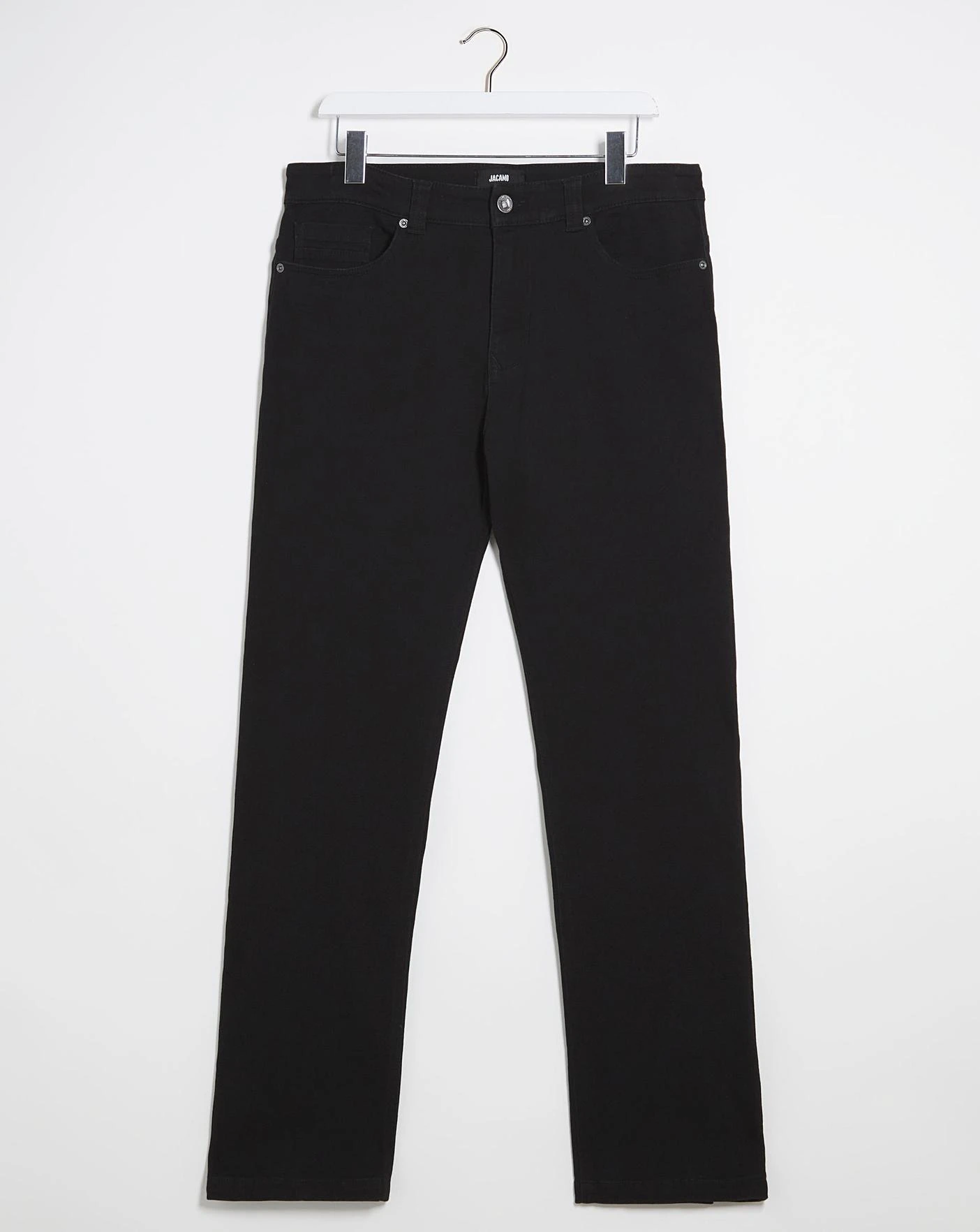 Black Loose Fit Stretch Gaberdine Jeans| Black 2 Black Loose Fit Stretch Gaberdine Jeans| Black - Image 2