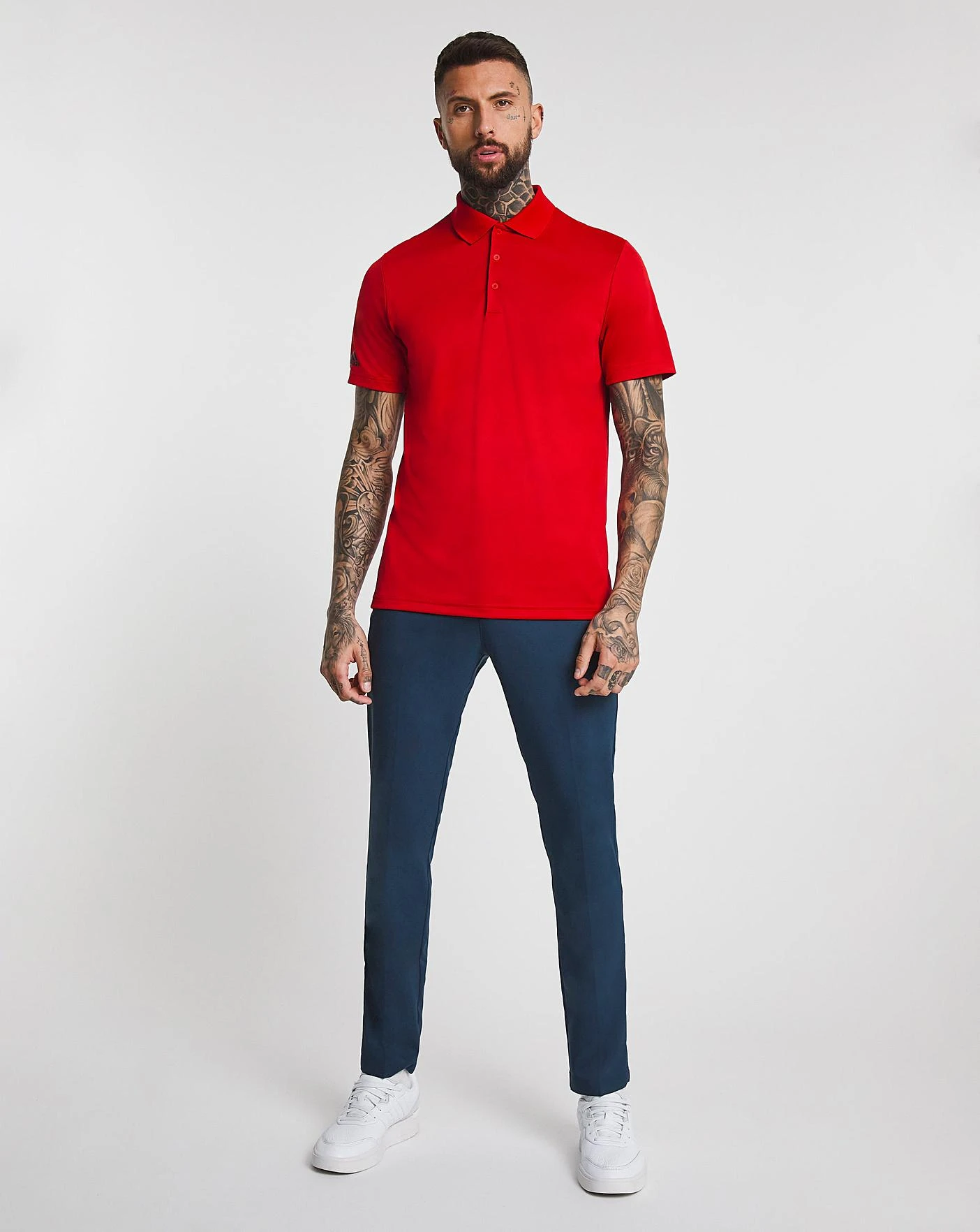 Adidas Golf Performance Polo| Red 4 Adidas Golf Performance Polo| Red - Image 4