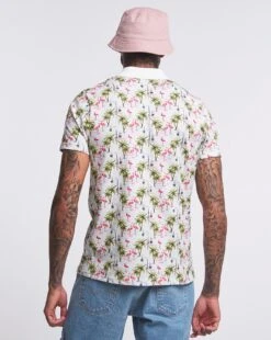 All Over Print Polo Long| White Print -Wear Lusty Sales Store w08sw171740s