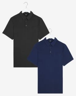 Jacamo Pack 2 Stretch Jersey Polo L| Black/Navy -Wear Lusty Sales Store w08sw557953s