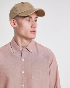 Long Sleeve Plain Oxford Shirt| Terracotta 8 Long Sleeve Plain Oxford Shirt| Terracotta -Wear Lusty Sales Store w08wv015747w