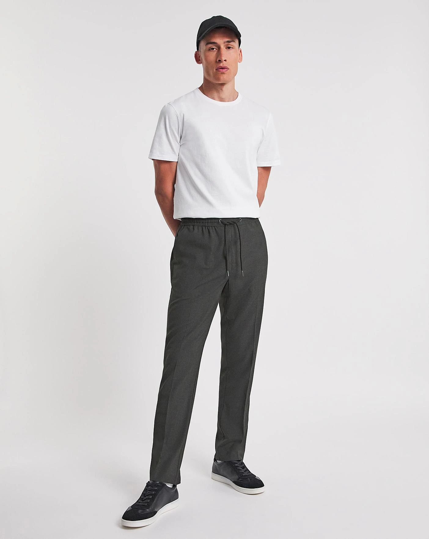 Charcoal Elasticated Jogger Trouser| Charcoal 1 Charcoal Elasticated Jogger Trouser| Charcoal