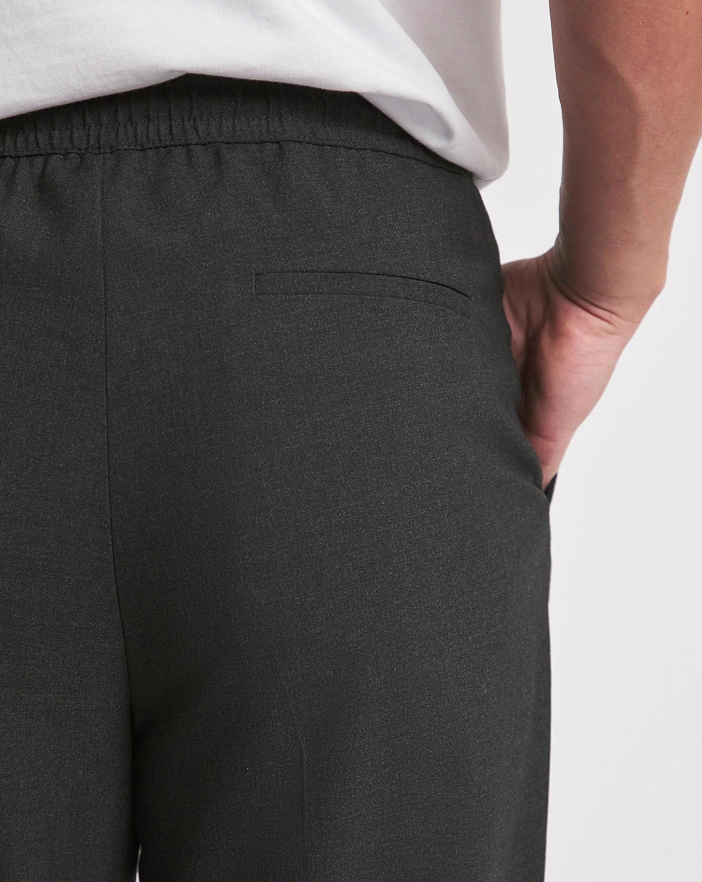 Charcoal Elasticated Jogger Trouser| Charcoal 4 Charcoal Elasticated Jogger Trouser| Charcoal - Image 4