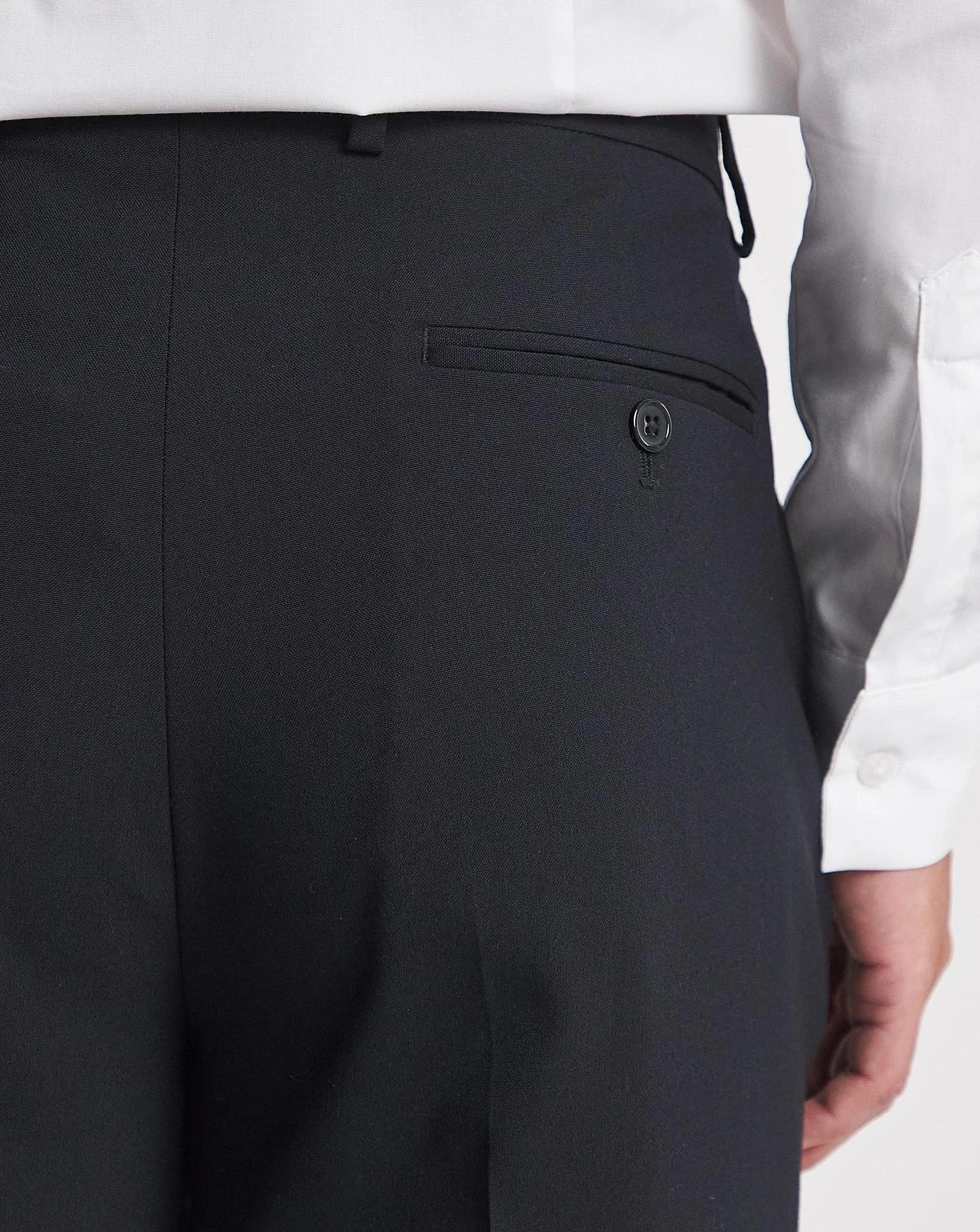 Regular Fit Charcoal Stretch Formal Trouser| Navy 6 Regular Fit Charcoal Stretch Formal Trouser| Navy - Image 6