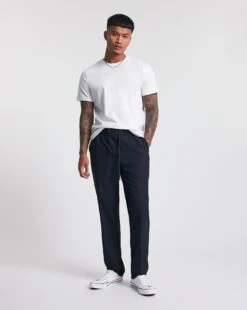 Navy Elasticated Jogger Trouser| Navy