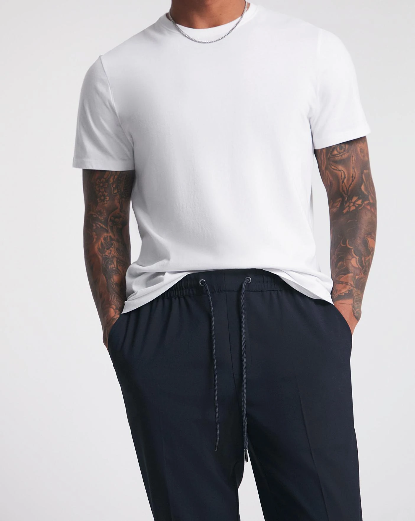 Navy Elasticated Jogger Trouser| Navy 5 Navy Elasticated Jogger Trouser| Navy - Image 5