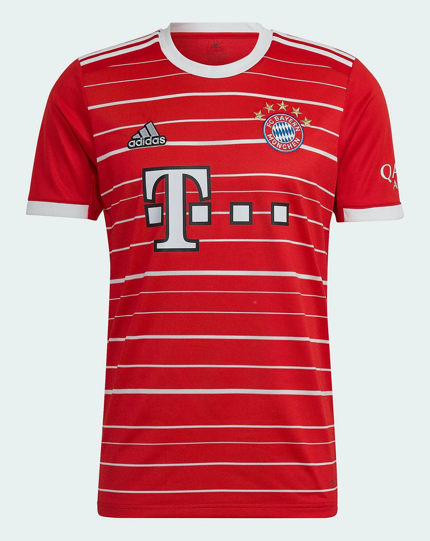 Adidas FC Bayern Munich 2022/23 Short Sleeve Home Jersey| Red/White 2 Adidas FC Bayern Munich 2022/23 Short Sleeve Home Jersey| Red/White - Image 2
