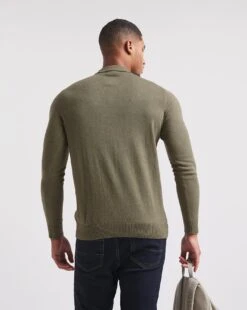 Cashmere Button Through Long Sleeve Polo| Khaki 7 Cashmere Button Through Long Sleeve Polo| Khaki -Wear Lusty Sales Store x08al321740w