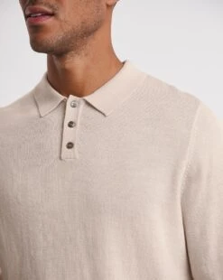 Merino Wool Long Sleeve Polo| Stone -Wear Lusty Sales Store x08al352739w