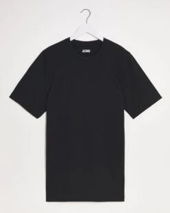 Crew Neck T-shirt Extra Long| Black -Wear Lusty Sales Store x08cr516732s