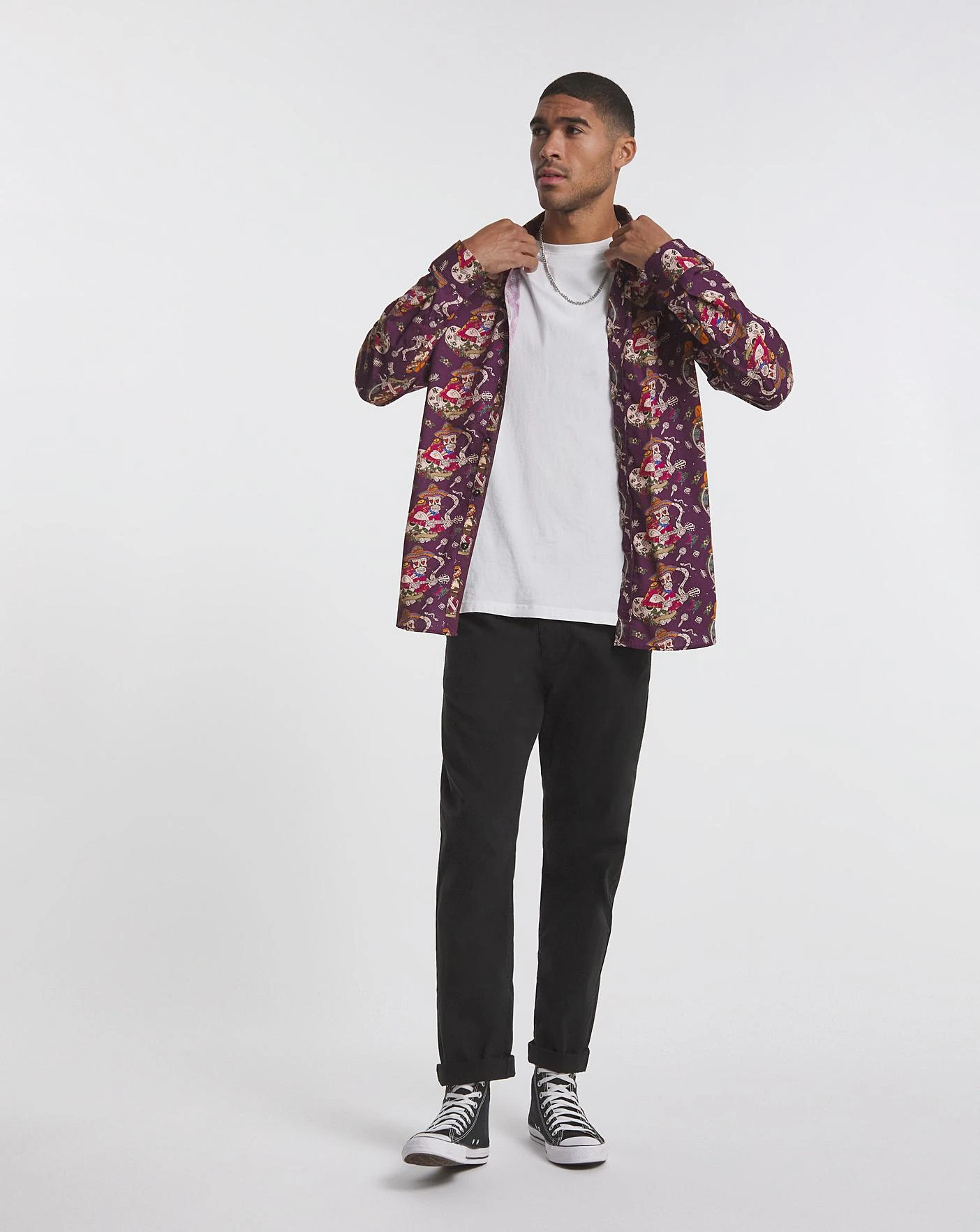 Joe Browns Sensational Skull Shirt Long| Purple 4 Joe Browns Sensational Skull Shirt Long| Purple - Image 4