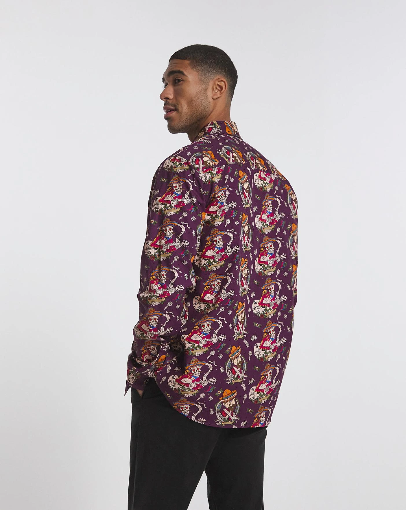 Joe Browns Sensational Skull Shirt Long| Purple 3 Joe Browns Sensational Skull Shirt Long| Purple - Image 3