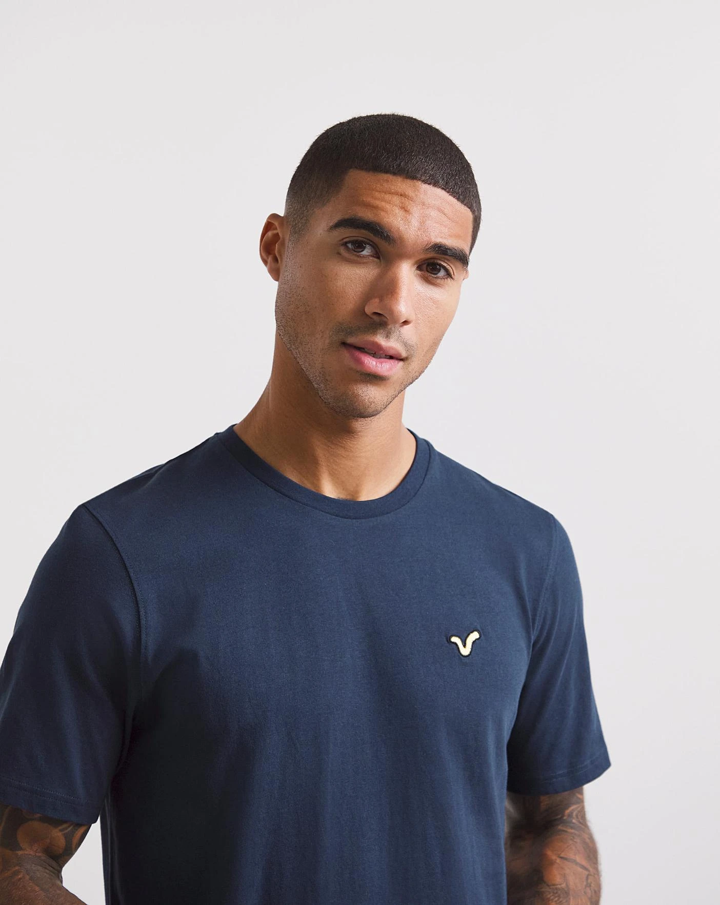 Voi Storm T-Shirt Long| Navy 3 Voi Storm T-Shirt Long| Navy - Image 3
