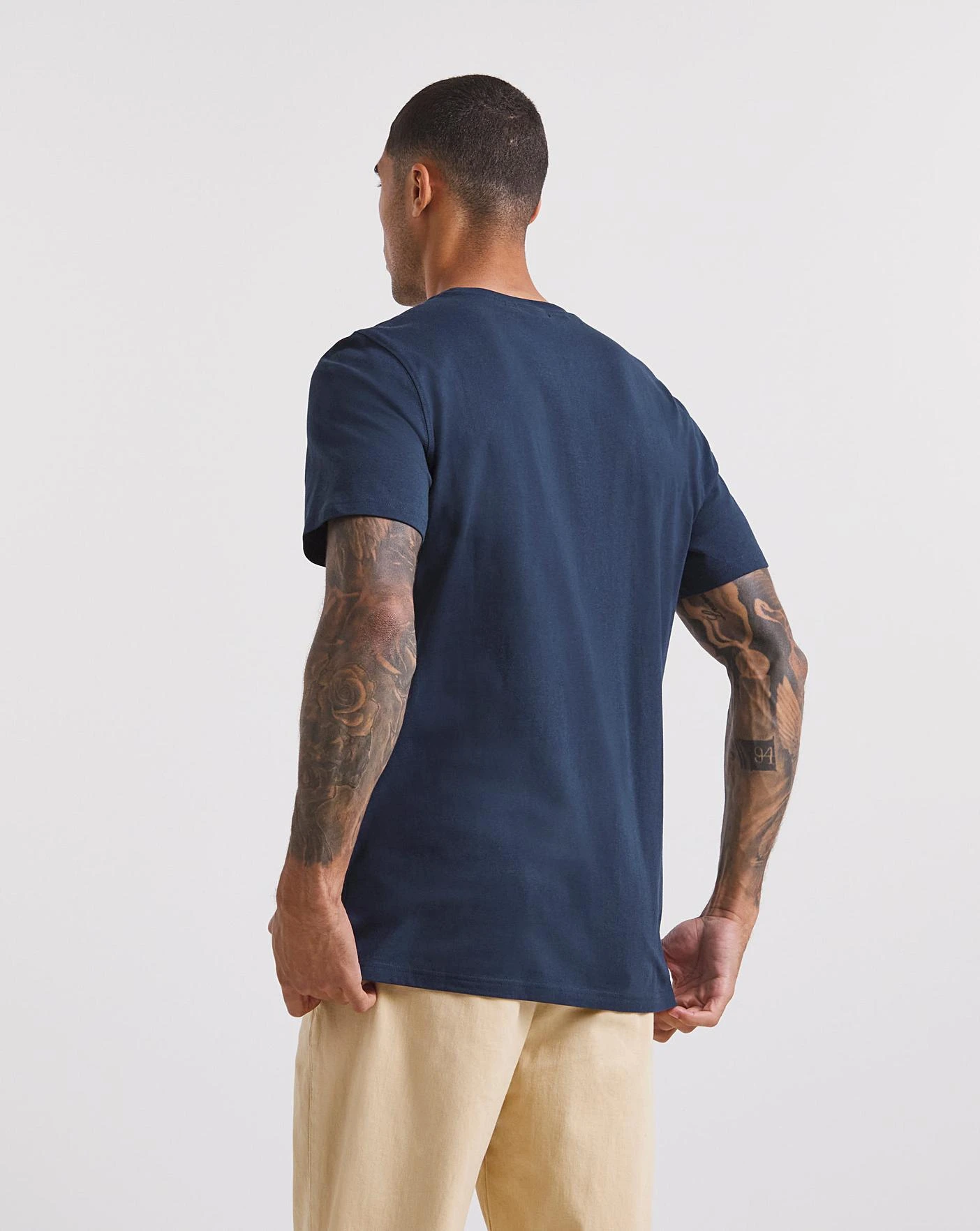 Voi Storm T-Shirt Long| Navy 2 Voi Storm T-Shirt Long| Navy - Image 2