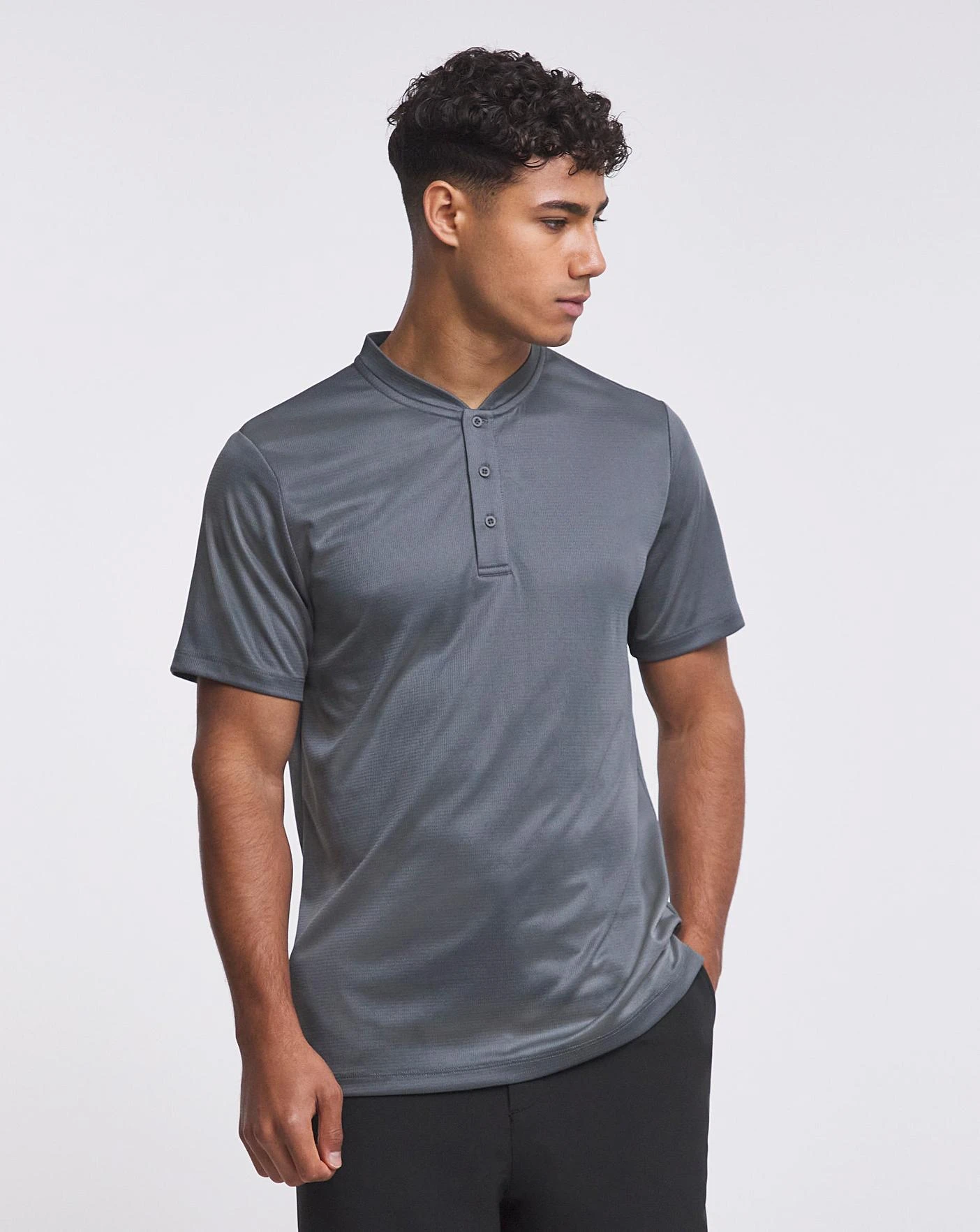 Jacamo Active Golf Polo Shirt| Grey 3 Jacamo Active Golf Polo Shirt| Grey - Image 3