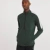 Jacamo Active Zip Up Training Top| Green/White