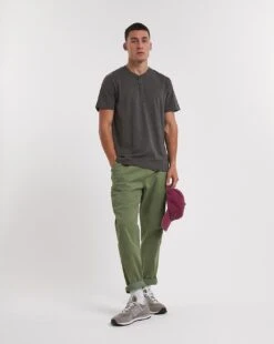 Grandad T-Shirt Long| Charcoal