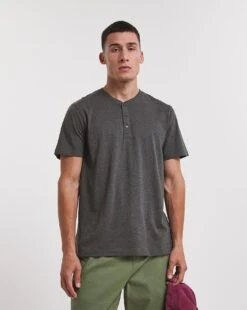 Grandad T-Shirt Long| Charcoal -Wear Lusty Sales Store x08mo556750w