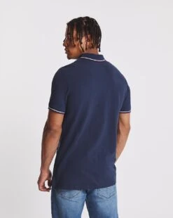 Pique Tipped Polo Long| Navy -Wear Lusty Sales Store x08mo785712w