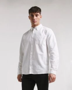 Long Sleeve Oxford Shirt Long| White -Wear Lusty Sales Store x08ms258738w