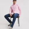 Long Sleeve Oxford Shirt Long| Pastel Pink