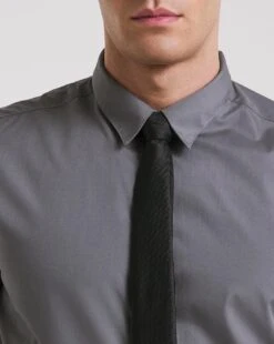 Grey Short Sleeve Formal Shirt Long| Grey -Wear Lusty Sales Store x08mw025735w