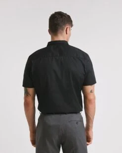 Black Short Sleeve Formal Shirt Reg| Black -Wear Lusty Sales Store x08mw611737w