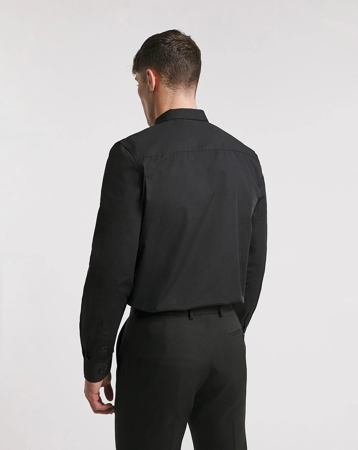 Black Long Sleeve Formal Shirt Long| Black 3 Black Long Sleeve Formal Shirt Long| Black - Image 3