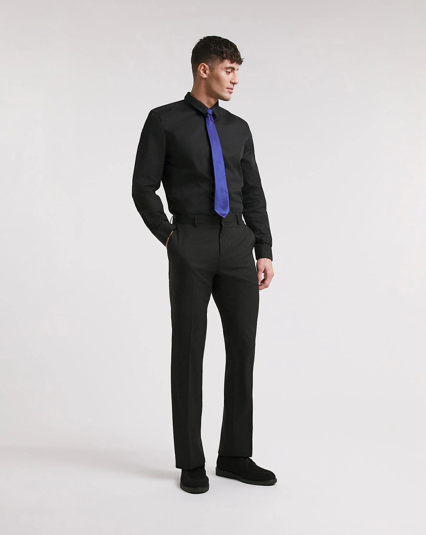 Black Long Sleeve Formal Shirt Long| Black 5 Black Long Sleeve Formal Shirt Long| Black - Image 5