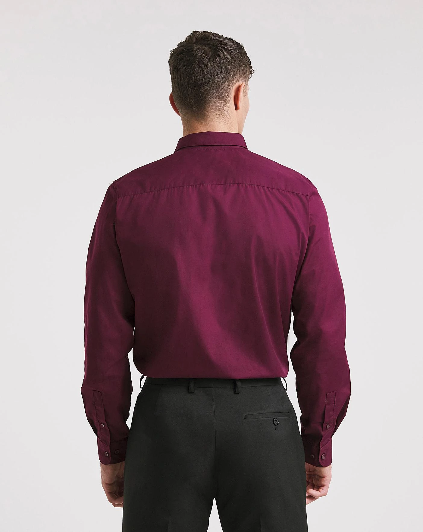 Wine Long Sleeve Formal Shirt Reg| Wine 5 Wine Long Sleeve Formal Shirt Reg| Wine - Image 5