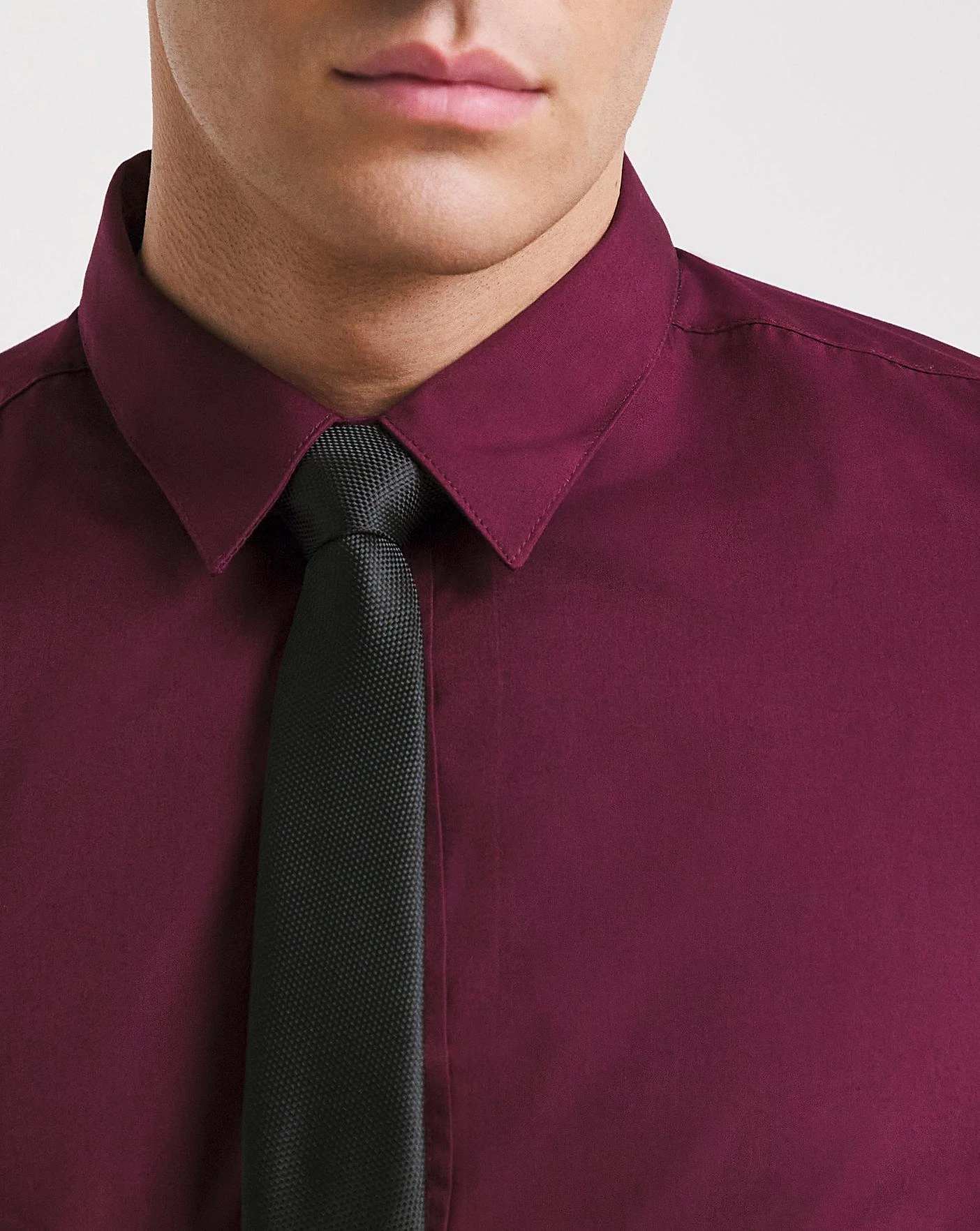 Wine Long Sleeve Formal Shirt Reg| Wine 4 Wine Long Sleeve Formal Shirt Reg| Wine - Image 4