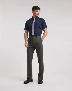 Navy Short Sleeve Formal Shirt Long| Navy -Wear Lusty Sales Store x08mw644736w