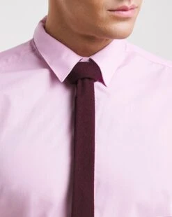 Pink Short Sleeve Formal Shirt Long| Pink -Wear Lusty Sales Store x08mw647737w