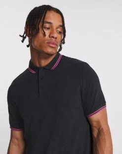 Pique Tipped Polo Reg| Black -Wear Lusty Sales Store x08oc127707w