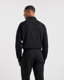 Long Sleeve Cut Away Collar Shirt| Black 7 Long Sleeve Cut Away Collar Shirt| Black -Wear Lusty Sales Store x08pn652740w