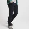 Navy Slim Fit Stretch Gaberdine Jeans| Navy