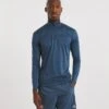 Adidas Terrex Half Zip Mid Layer Top| Steel