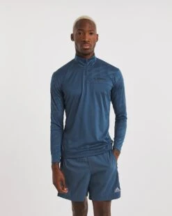 Adidas Terrex Half Zip Mid Layer Top| Steel