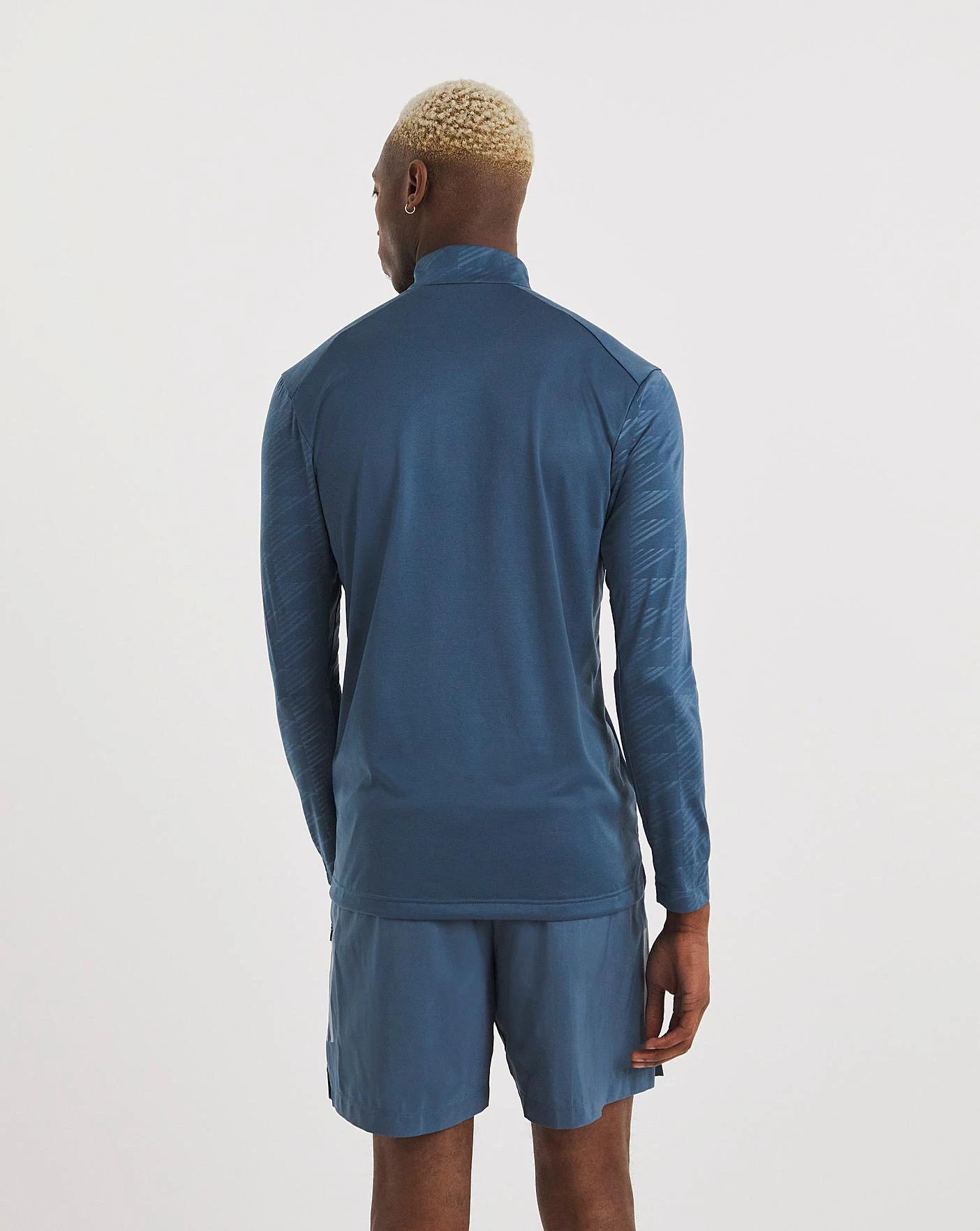 Adidas Terrex Half Zip Mid Layer Top| Steel 4 Adidas Terrex Half Zip Mid Layer Top| Steel - Image 4