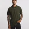 Pique Polo Long| Dark Khaki
