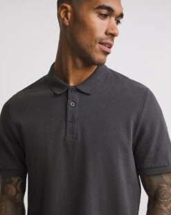 Pique Polo Reg| Charcoal