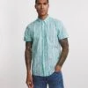 Short Sleeve Stripe Shirt| Mint Stripe